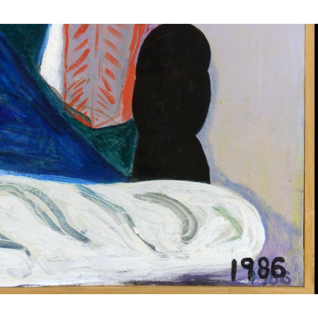 1980s Eb in Aix by Patricia Zinsmeister Parker Painting For Sale - Image 4 of 4