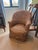Petite Arm Chair Upholstered in Brunschwig & Fils fabric. Perfect as an accent chair, at a vanity, on a bedroom, by the...