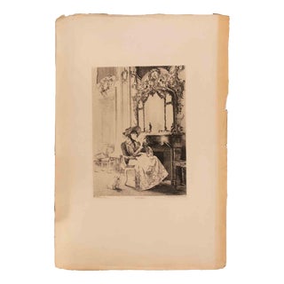 Ricardo De Los-Rios, l'Attente, 1800s, Etching on Paper For Sale