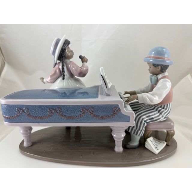 Early 21st Century Retired LLadro Jazz Duo Pianist and Singer Black Legacy Collection - Spain For Sale - Image 5 of 8