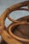 Beige Mid-Century Italian Bamboo and Rattan Round Bar Cart, 1960s For Sale - Image 8 of 9