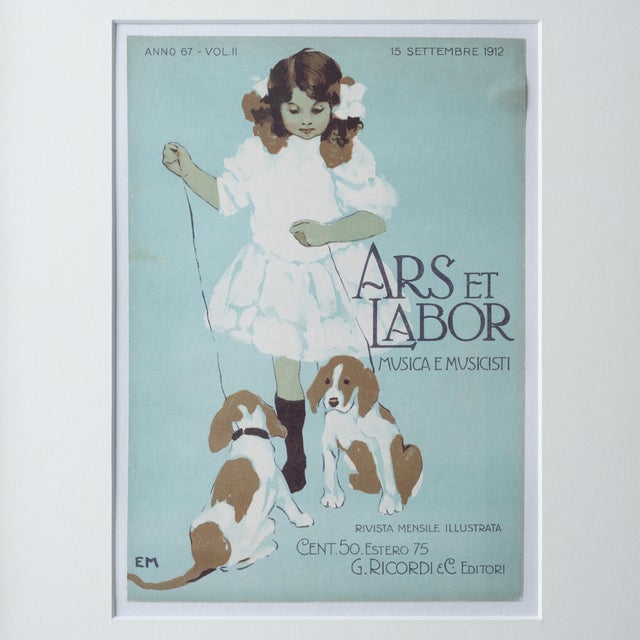 Italian Ars Et Labor Lithograph by Gian Emilio Malerba, 1912 For Sale - Image 3 of 4
