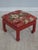 Chinese Pair of Chinese Style Red Bird & Flower Ottoman or Stools - New Upholstery For Sale - Image 3 of 12