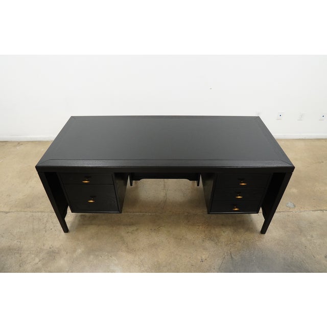 Mid-Century Modern Arhaus Brock Executive Desk For Sale - Image 3 of 17