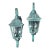 Pair of Vintage Solid Brass Outdoor Wall Lanterns - 22”h X 7”.5 W X 7”.5 D For Sale