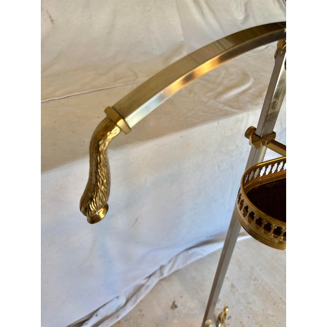 Mid 20th Century Italian Maison Jansen Style Mixed Metal Ram's Head Gentleman's Valet Stand For Sale - Image 6 of 14