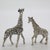2 X Vintage Italian Handmade Genuine Silver Giraffes Figurine Miniatures, Made in Varese (Va), Italy For Sale - Image 4 of 9