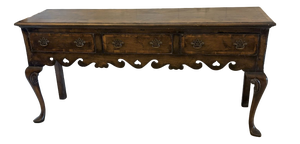 Antique Georgian Oak Console Table, 1900s