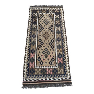 Vintage Rustic Kilim Rug | 3'4" X 7'2" Ft For Sale