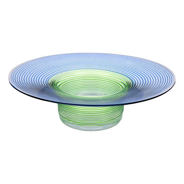 Spiral Murano Glass Bowl from Salviati, 1980s For Sale