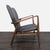 Mid-Century Modern Mid-Century Modern Lounge Chair With Wooden Frame and Grey Upholstery For Sale - Image 3 of 9