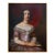 Dark Red and Pink Antique Portrait of a Victorian Lady, 20th Century For Sale