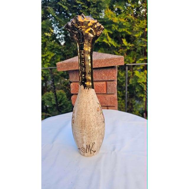 1960s Ceramic Vase by M.K., Sweden, 1960s For Sale - Image 5 of 8