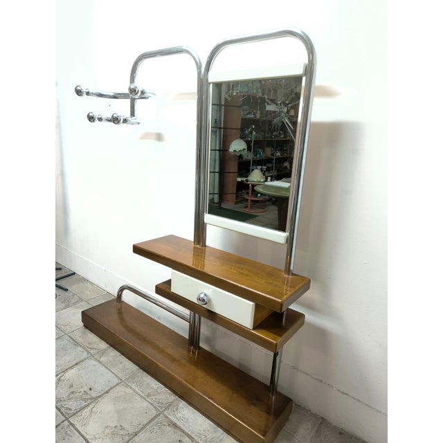 Entrance Coat Rack with Mirror, 1970s For Sale - Image 10 of 18