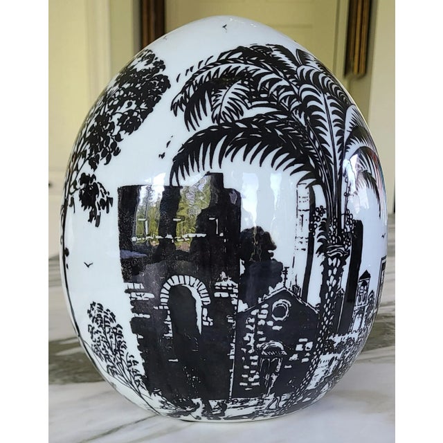 Vintage Large Scale Decorative Egg For Sale In Seattle - Image 6 of 11