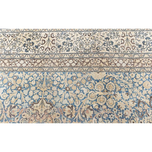 Antique Persian Meshad Handmade Wool Rug For Sale - Image 4 of 9