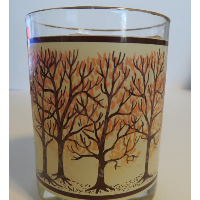 1970s 1970s Houze Seasons Trees Thermochromic Drinking Cocktail Rocks Glasses - Set 4 For Sale - Image 5 of 12