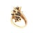 Contemporary Late 20th Century 14k Two Tone Natural Diamond Waterfall Ring, Size 6.5 For Sale - Image 3 of 4