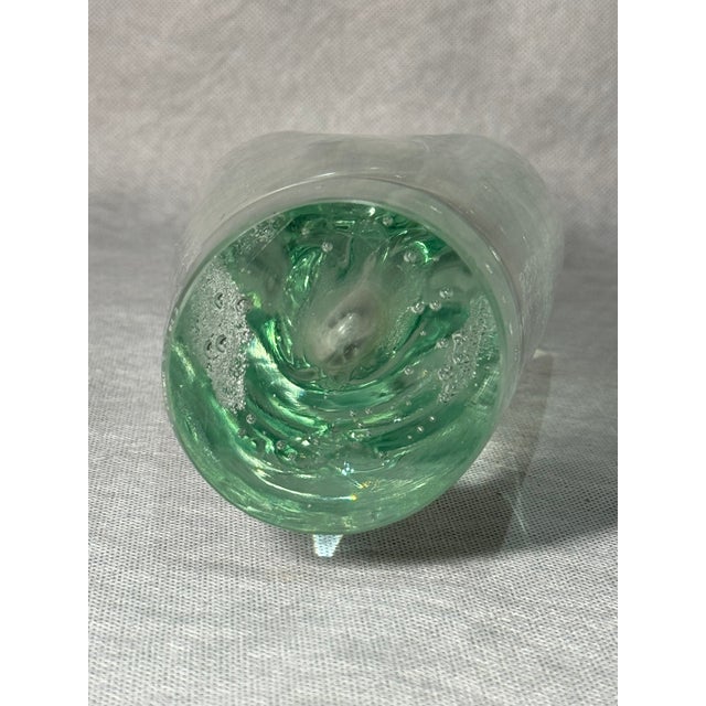 Glass Art Glass Vase, Czechoslovakia, 1960s For Sale - Image 7 of 8