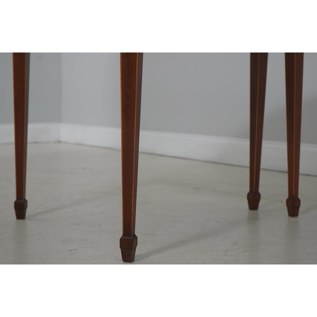 Wood Baker Stately Homes Adam Style Games Table For Sale - Image 7 of 16