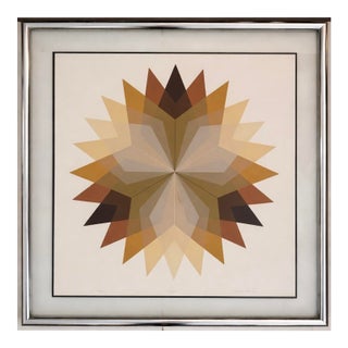 Large "Starbust" Silkscreen Print by Warren Woodward 255/500 For Sale