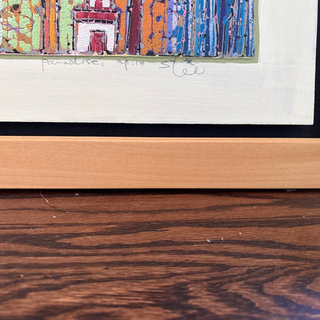 Seung Lee Woodcut Art for Life. “Paradise” For Sale In Detroit - Image 6 of 8