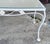 1960s Vintage 1960s White Wrought Iron Glass Top Coffee Table For Sale - Image 5 of 9