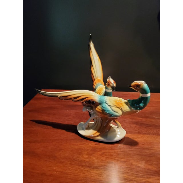 Mid 20th Century Mid-Century Modern Pair of Ring Neck Pheasants by Copley For Sale In Baltimore - Image 6 of 8