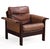 A refined pair of Danish modern lounge chairs designed by Georg Thams for A/S Vejen Polstermøbelfabrik, Denmark, circa...