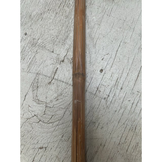 Boho Chic Vintage Bamboo Rattan and Straw Decorative Broom For Sale - Image 3 of 6