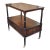 Restored Beacon Hill Collection Inlaid Mahogany Tiered Rolling Side Table For Sale