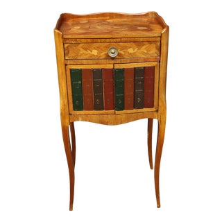 Satinwood Italian Nightstand For Sale