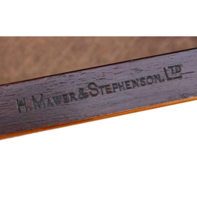 Brown Antique Inlaid Mahogany Chest of Drawers from Mawer & Stephenson, 1800s For Sale - Image 8 of 12