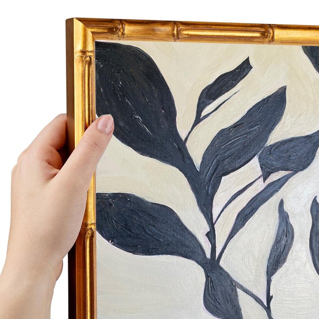 2020s Abstract Botanical Acrylic Painting on Canvas, Framed Original Modern Organic Art by Tatiana Duperault For Sale - Image 5 of 5