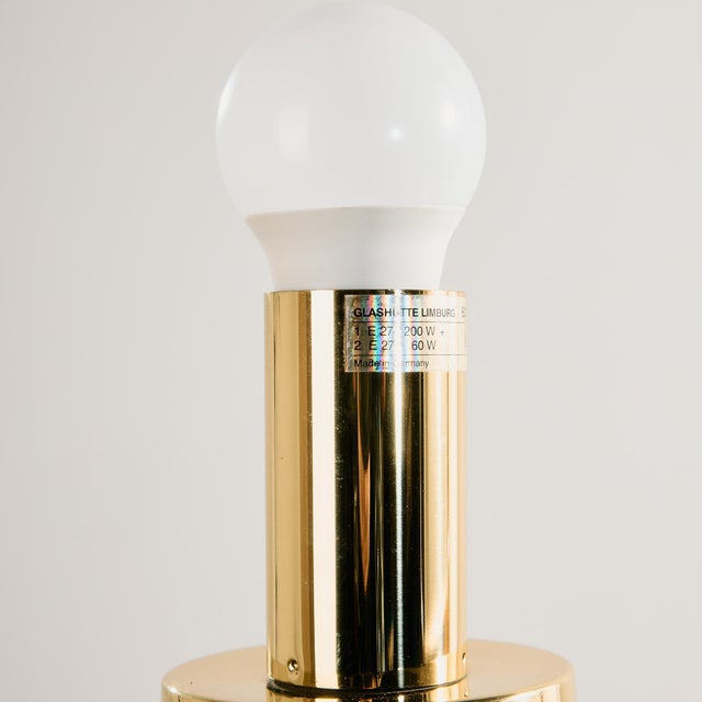 Glass Table Lamp by Glashütte Limburg, 1960s For Sale - Image 14 of 16
