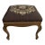 Early 20th Century Victorian Floral Needlepoint Parlor Stool For Sale