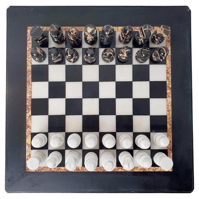 Mid-Century Modern Italian Marble Chess Board, 1980s For Sale - Image 11 of 11