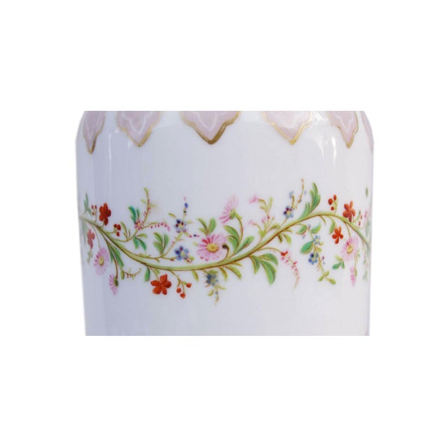 Antique Lilac Porcelain Table Lamps, 1880s, Set of 2 For Sale - Image 4 of 5