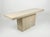 Mid-Century Modern 1970s Vintage Italian Travertine Marble Pedestal Console Table For Sale - Image 3 of 4