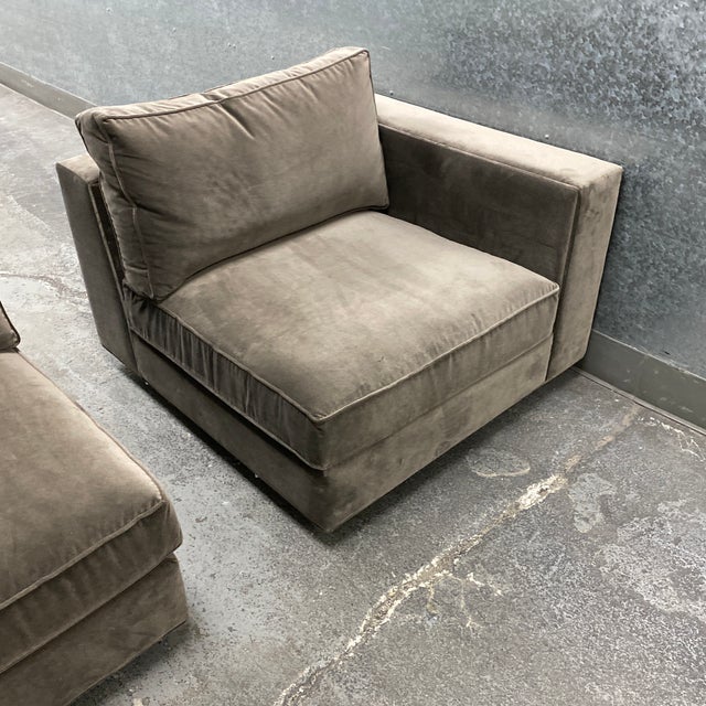 Restoration Hardware Maddox Modular Two Piece Sofa Chairish