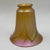 Textile Early 20th Century Quezal Gold Iridescent "Pulled Feather" Art Glass Lamp Shades, Set of Five 5 For Sale - Image 7 of 8