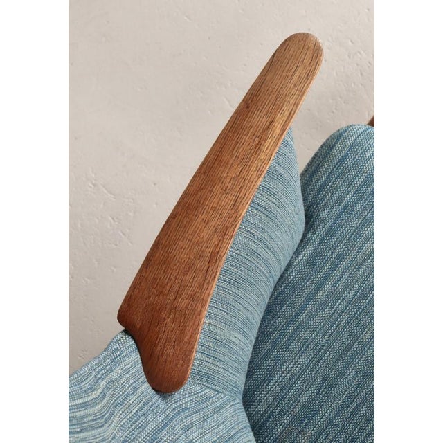 Set of Vintage Mama Bear Lounge Chair and Ottoman in Oak and Teak by Hans J. Wegner for A.P. Stolen, 1950s For Sale - Image 10 of 18