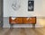 Mid-Century Modern Vintage Italian Sideboard in Chevron Wood Veneer For Sale - Image 3 of 12