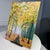 2020s Falling Into Autumn 9x12 Acrylic Painting Fall Theme Landscape Artwork Unframed For Sale - Image 5 of 7