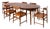 Darby Extendable Dining Table and Chairs byTorbjørn Afdal, Norway 1960s, Set of 7 For Sale