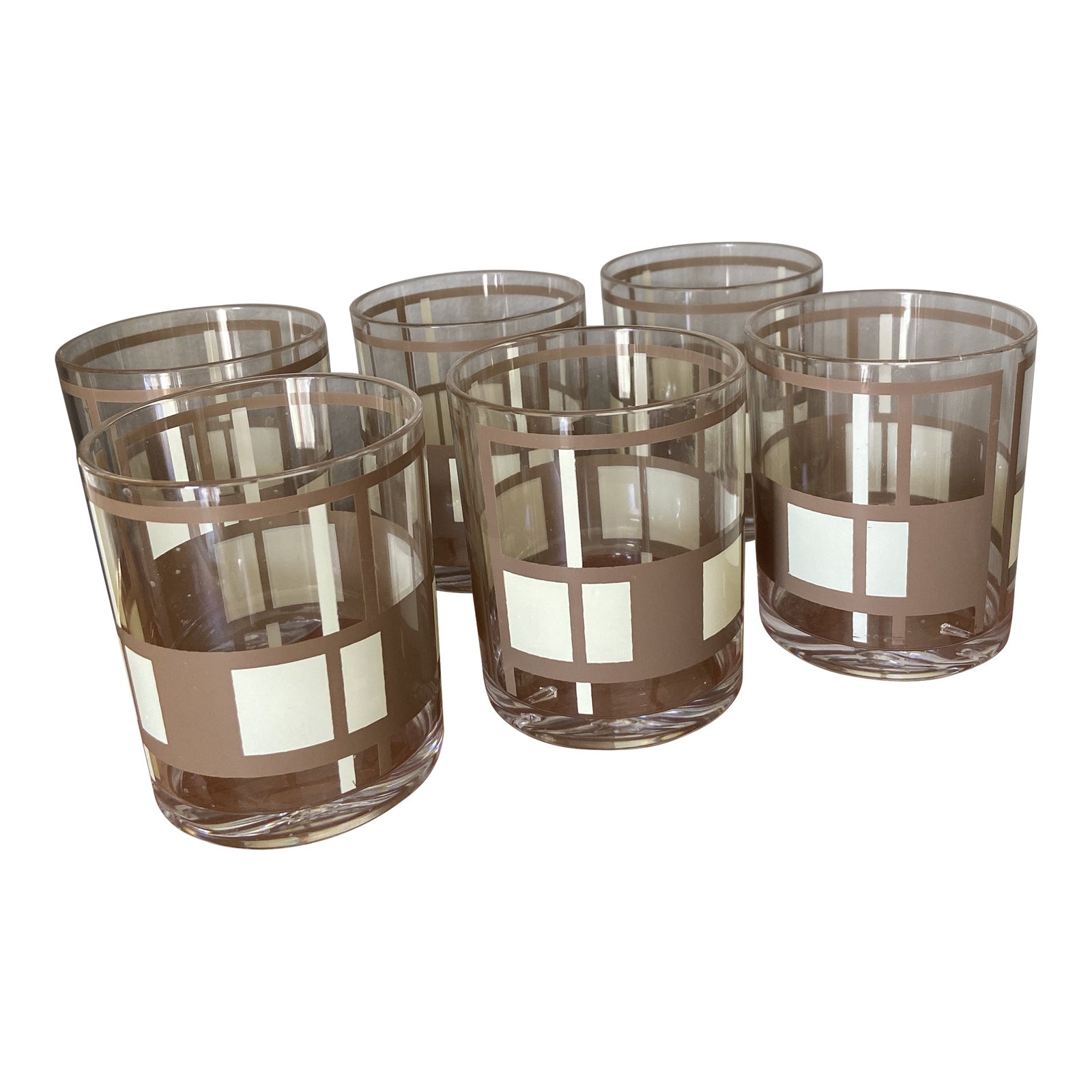 Mid Century Plastic Lowball Glasses Set of 6 Chairish