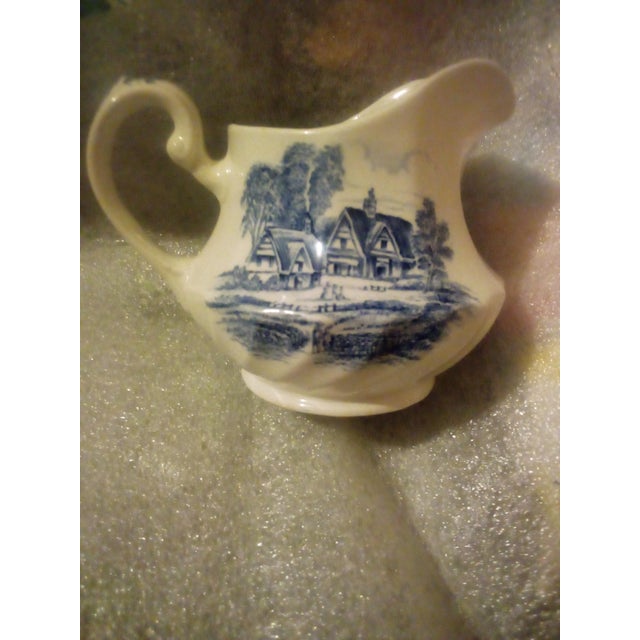 the late 1950s it was the genuine hand engraving Ridgeway ironstone Staffordshire serving sets. they came from England all...