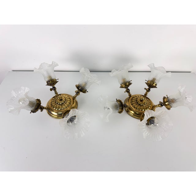 Adjustable Ceiling Lights in Brass and Murano Glass, 1960s, Set of 2 For Sale - Image 18 of 18