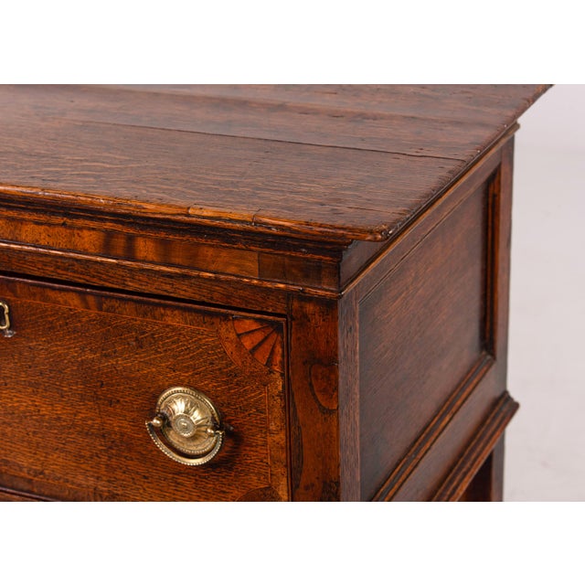 Brown English Early 19th Century Oak Dresser Base or Console For Sale - Image 8 of 13