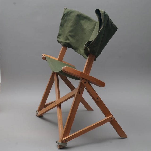 Brown Beach Folding Chair by Pier Giacomo Castiglioni for Gavina, Italy, 1960s For Sale - Image 8 of 17